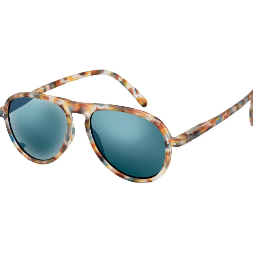 Lunettes Femme<Izipizi Lunettes de soleil Sun #I Blue Tortoise Soft Blue Mirror