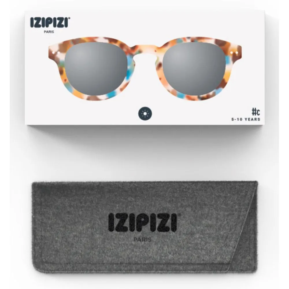 Online Lunettes de soleil Sun #C Junior Blue Tortoise Soft Grey Enfant Lunettes Enfant