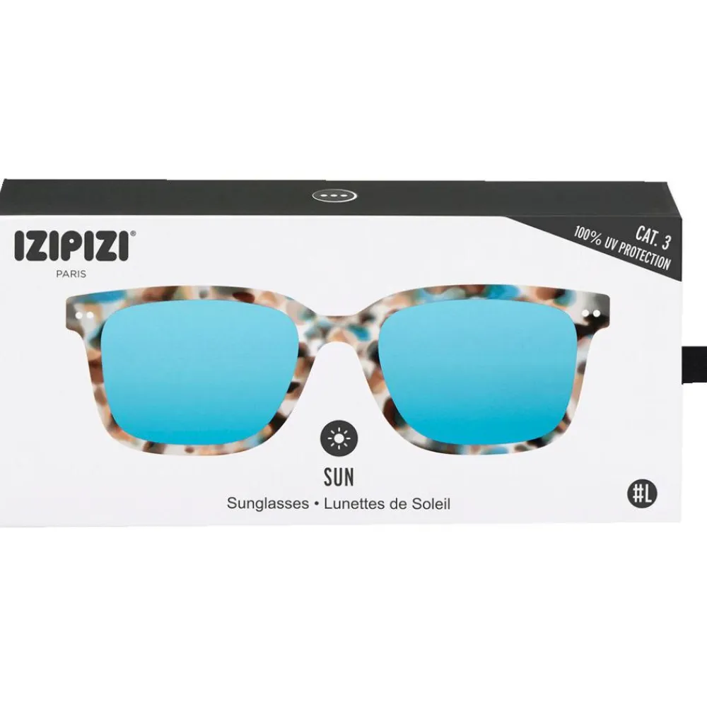 Lunettes Femme<Izipizi Lunettes de soleil Sun #L Blue Tortoise Soft Blue Mirror