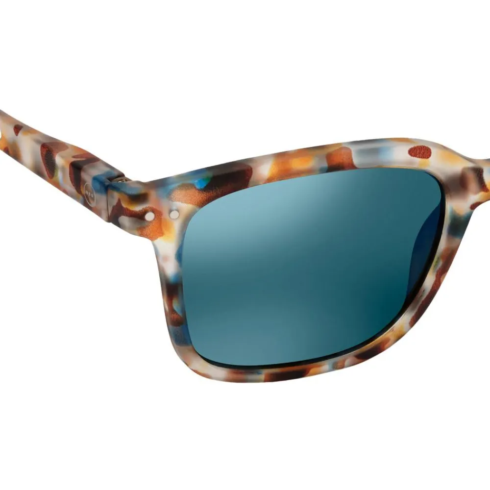 Lunettes Femme<Izipizi Lunettes de soleil Sun #L Blue Tortoise Soft Blue Mirror