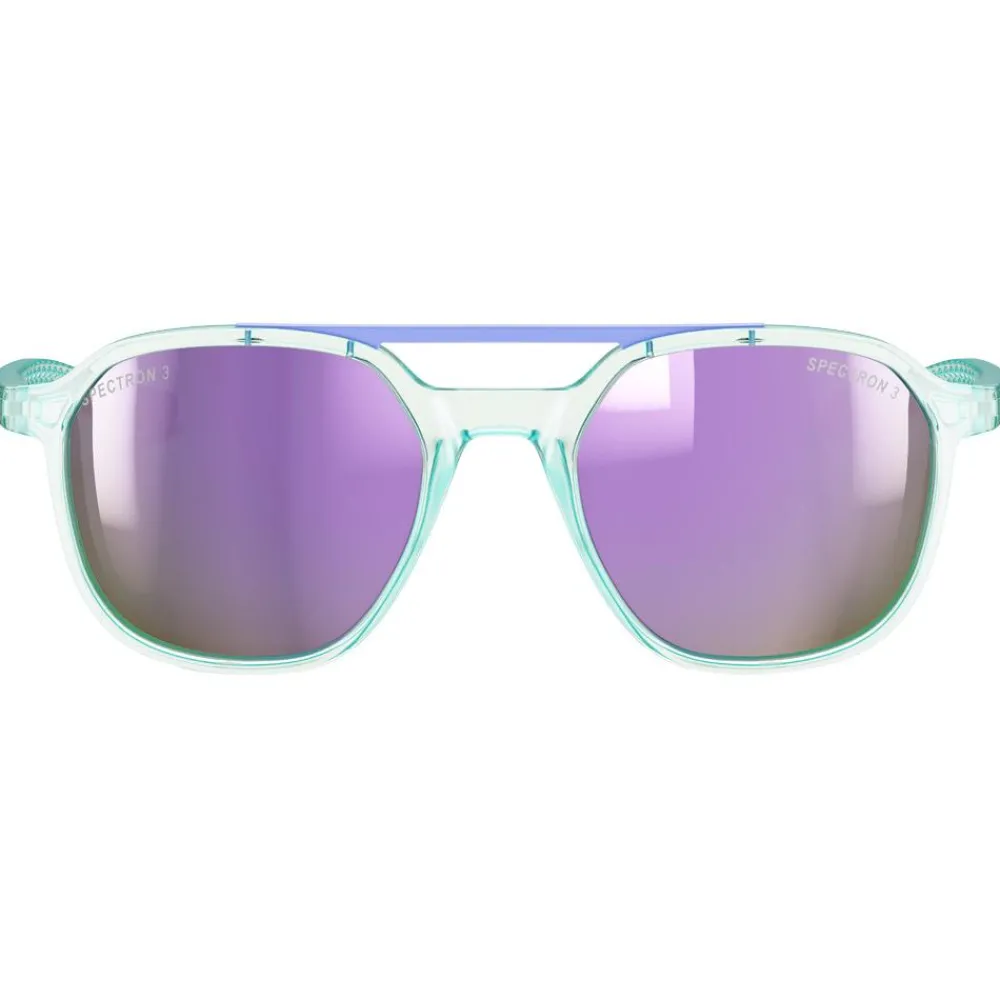 Lunettes Femme<Julbo Lunettes de soleil Slack Cover Translucide Brillant Menthe Gris Clair Spectron 3