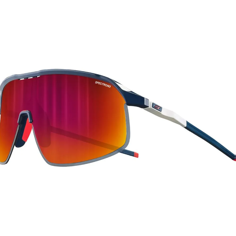 Discount Lunettes de soleil Density Mat Bleu Blanc Rouge Spectron 3 Femme Lunettes Femme|Lunettes Homme