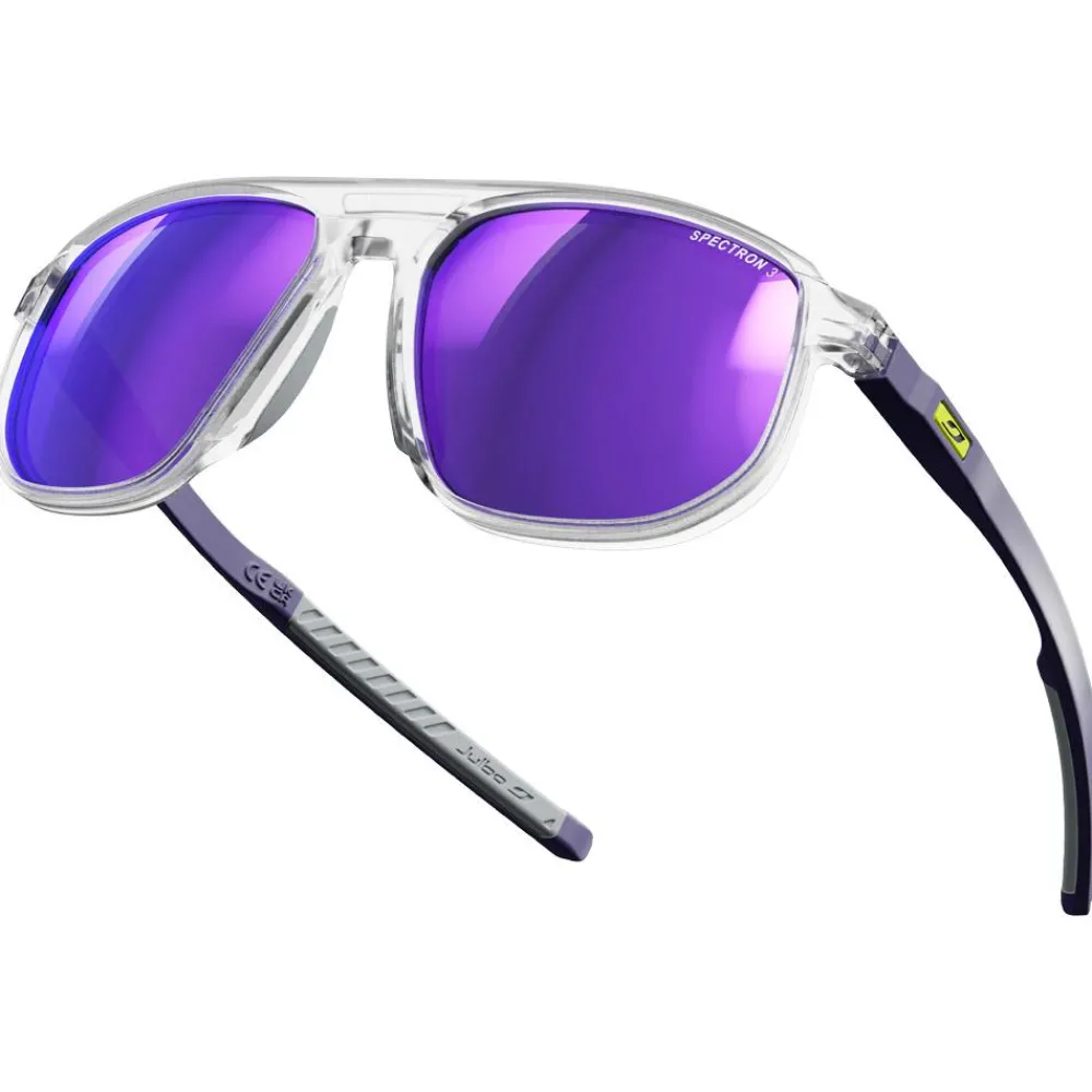 New Lunettes de soleil Ward Translucent Brillant Cristal Violet Spectron 3 Femme Lunettes Femme