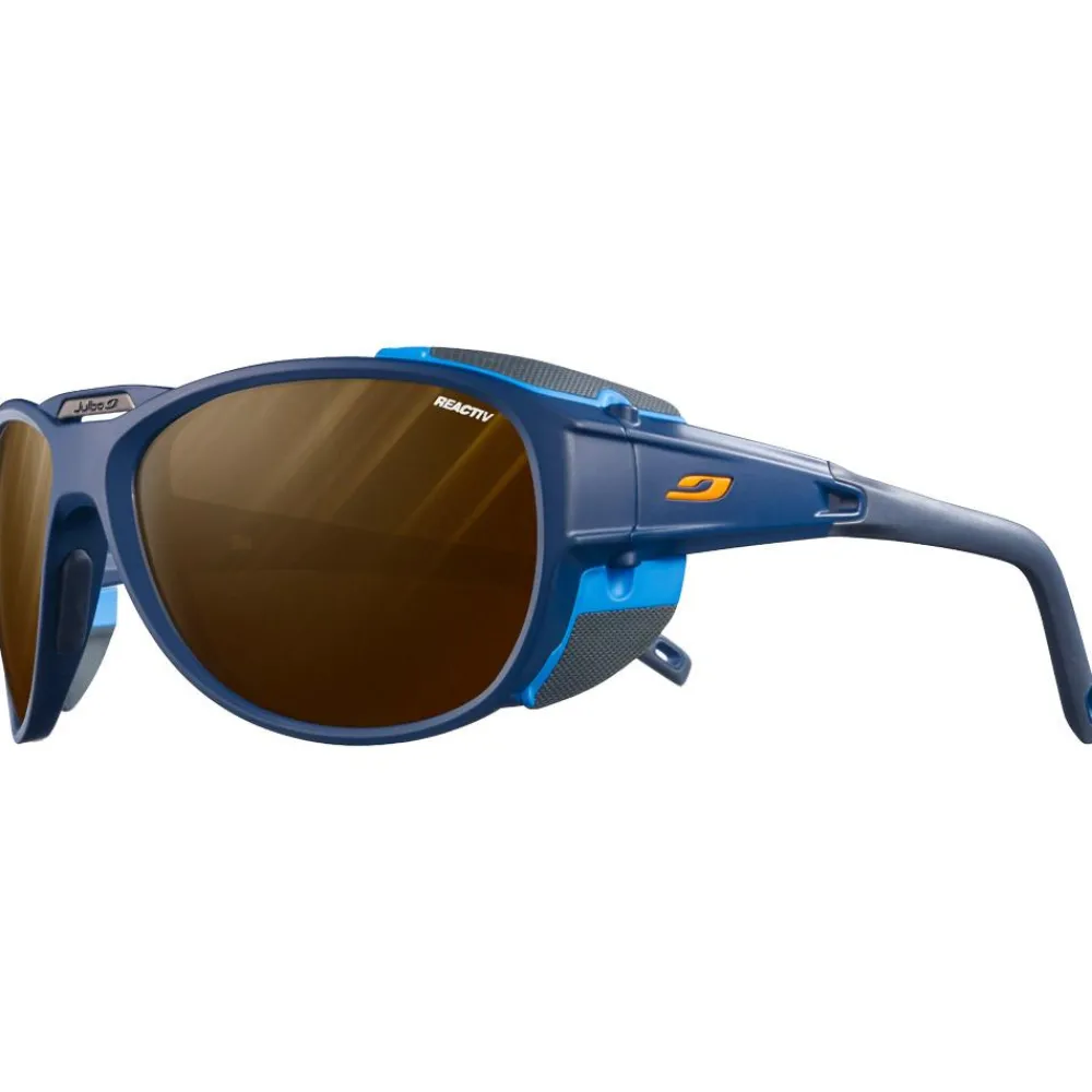 Lunettes de soleil Explorer 2.0 Mat Bleu Foncé Reactiv High-Mountain 2-4 Lunettes Polarisées|Lunettes Photochromiques