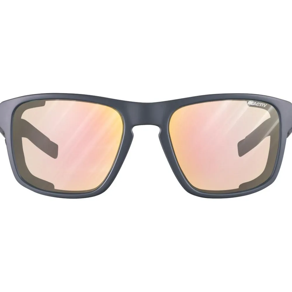 Lunettes Femme|Lunettes Homme<Julbo Lunettes de soleil Shield M Mat Gris Foncé Pastel Vert Reactiv Glare Control 1-3