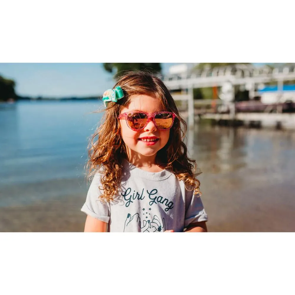 Lunettes Enfant|Lunettes Polarisées<Knockaround Lunettes de soleil Kids Premiums Pink Sparkle