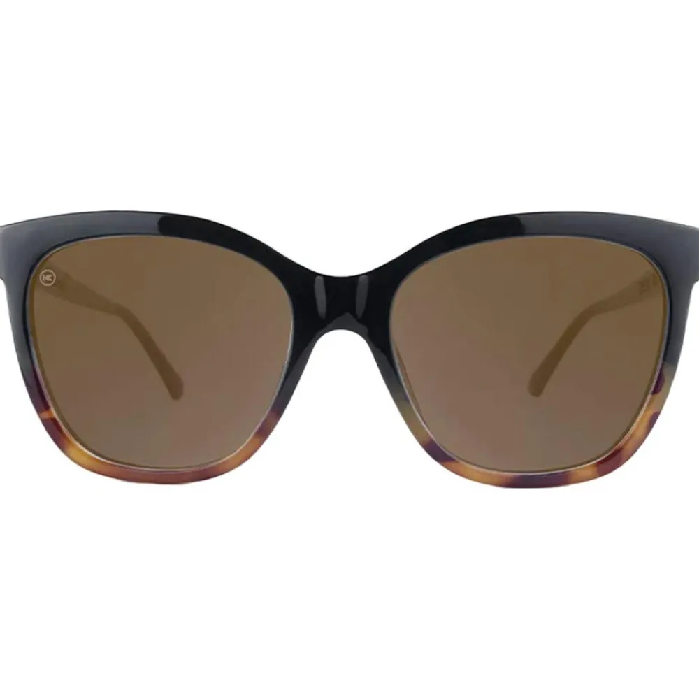 Lunettes Femme|Lunettes Polarisées<Knockaround Lunettes de soleil Deja Views Glossy Black & Blonde Tortoise Shell Fade