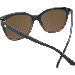 Lunettes Femme|Lunettes Polarisées<Knockaround Lunettes de soleil Deja Views Glossy Black & Blonde Tortoise Shell Fade