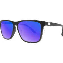 Lunettes Femme|Lunettes Polarisées<Knockaround Lunettes de soleil Fast Lanes Matte Black Moonshine
