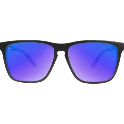 Lunettes Femme|Lunettes Polarisées<Knockaround Lunettes de soleil Fast Lanes Matte Black Moonshine