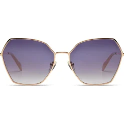 Clearance Lunettes de soleil Belle Rose Gold Femme Lunettes Femme