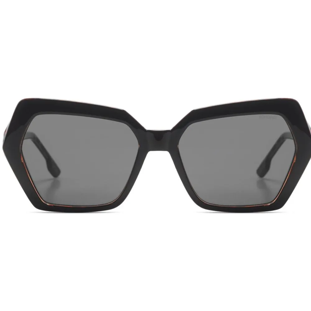 Discount Lunettes de soleil Poly Black Tortoise Femme Lunettes Femme
