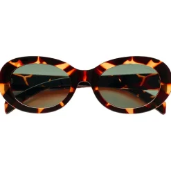 New Lunettes de soleil Luna Havana Femme Lunettes Femme