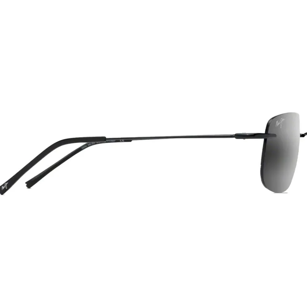 Hot Lunettes de soleil Ohai Gloss Black Gris Neutre MauiBrilliant Lunettes Polarisées