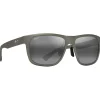 Hot Lunettes de soleil Puakea Gris Vert Mat Neutral Grey Minéral Superthin Femme Lunettes Femme|Lunettes Polarisées