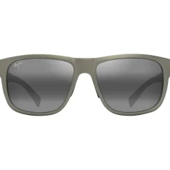 Hot Lunettes de soleil Puakea Gris Vert Mat Neutral Grey Minéral Superthin Femme Lunettes Femme|Lunettes Polarisées