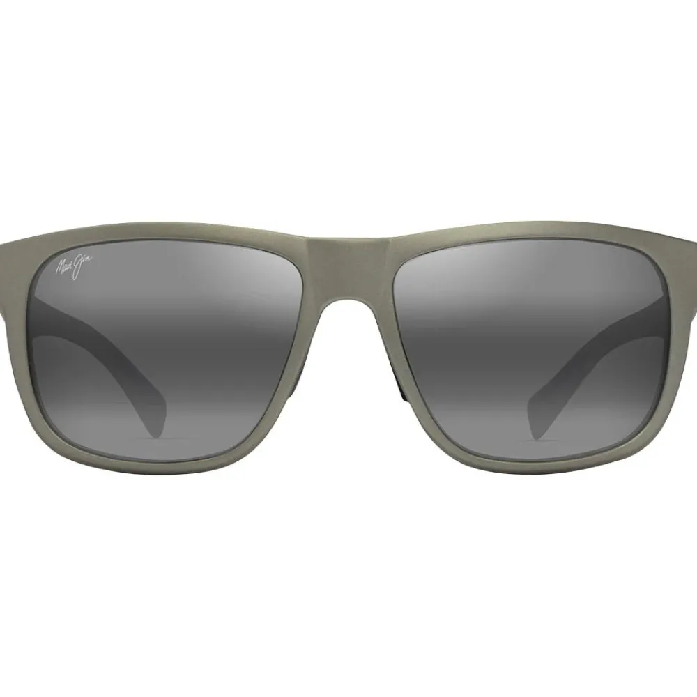 Hot Lunettes de soleil Puakea Gris Vert Mat Neutral Grey Minéral Superthin Femme Lunettes Femme|Lunettes Polarisées