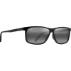 Lunettes Femme|Lunettes Polarisées<Maui Jim Lunettes de soleil Pulama Noir Brillant Neutral Grey Minéral Superthin