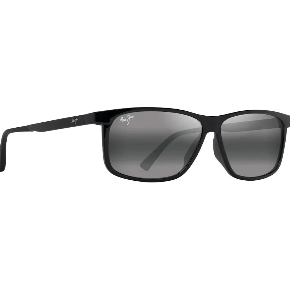 Lunettes Femme|Lunettes Polarisées<Maui Jim Lunettes de soleil Pulama Noir Brillant Neutral Grey Minéral Superthin