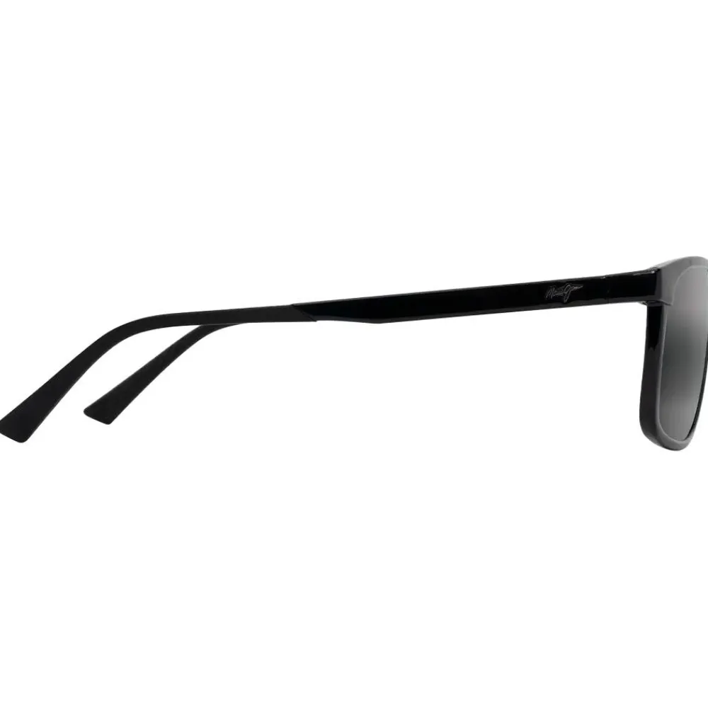 Lunettes Femme|Lunettes Polarisées<Maui Jim Lunettes de soleil Pulama Noir Brillant Neutral Grey Minéral Superthin