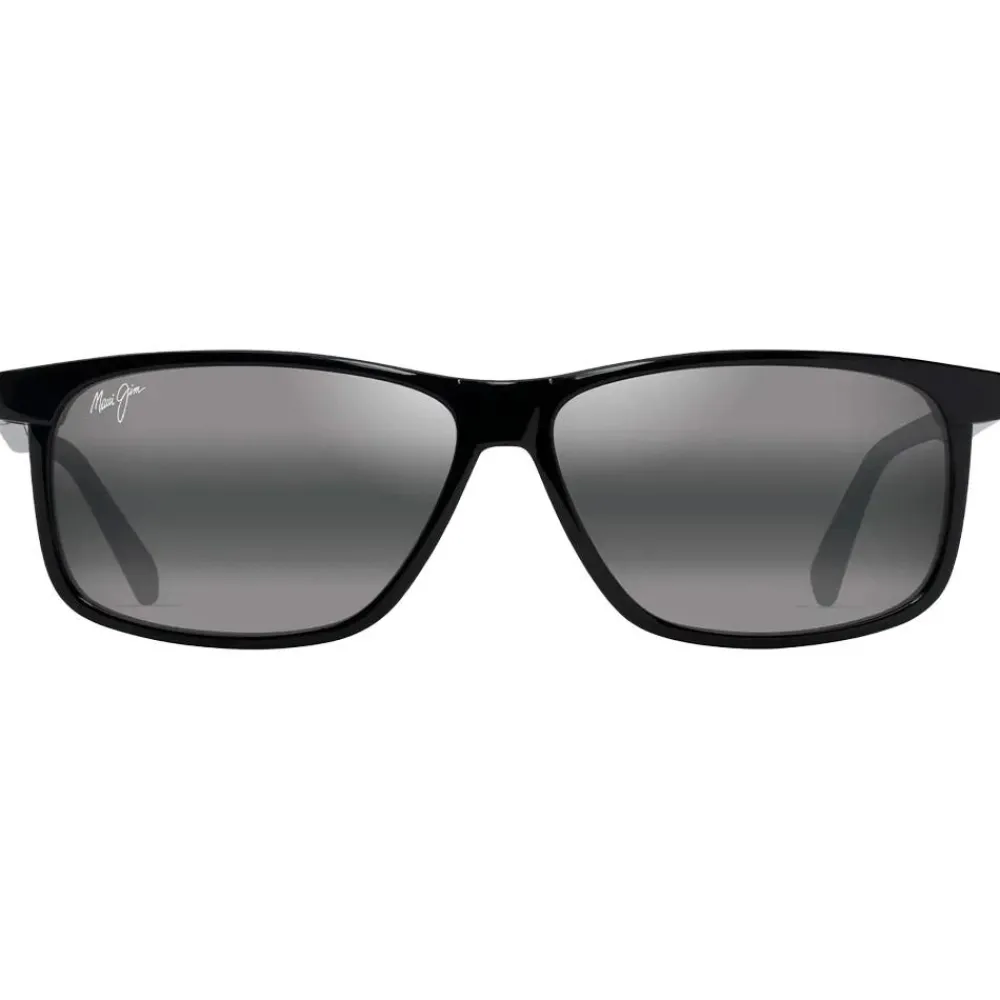 Lunettes Femme|Lunettes Polarisées<Maui Jim Lunettes de soleil Pulama Noir Brillant Neutral Grey Minéral Superthin
