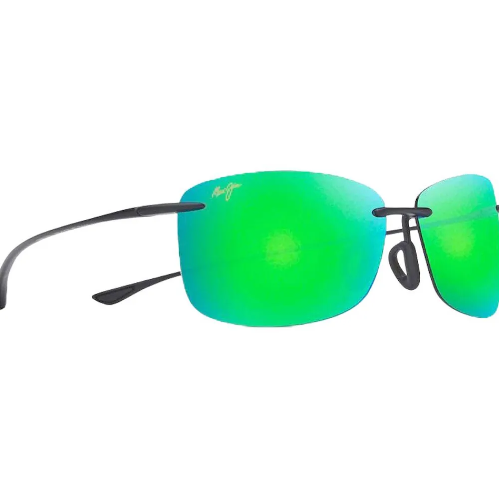 Sale Lunettes de soleil Akau Matte Black Mauipure Lt Mauigreen Femme Lunettes Femme|Lunettes Polarisées