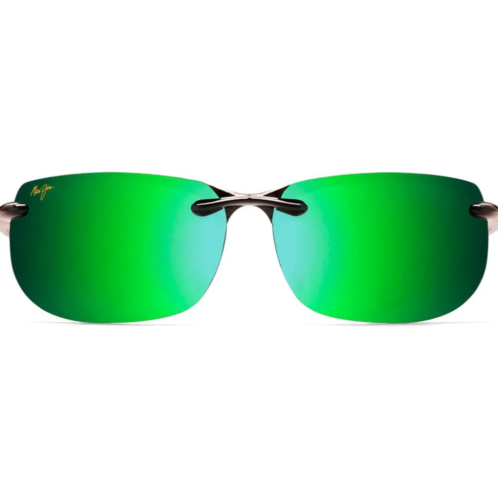Hot Lunettes de soleil Banyans Noir Brillant MauiGreen MauiBrilliant Lunettes Polarisées|Lunettes Homme