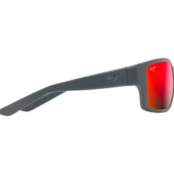 Lunettes Femme|Lunettes Polarisées<Maui Jim Lunettes de soleil Mangroves Noir Mat Hawaii Lava Mineral Superthin