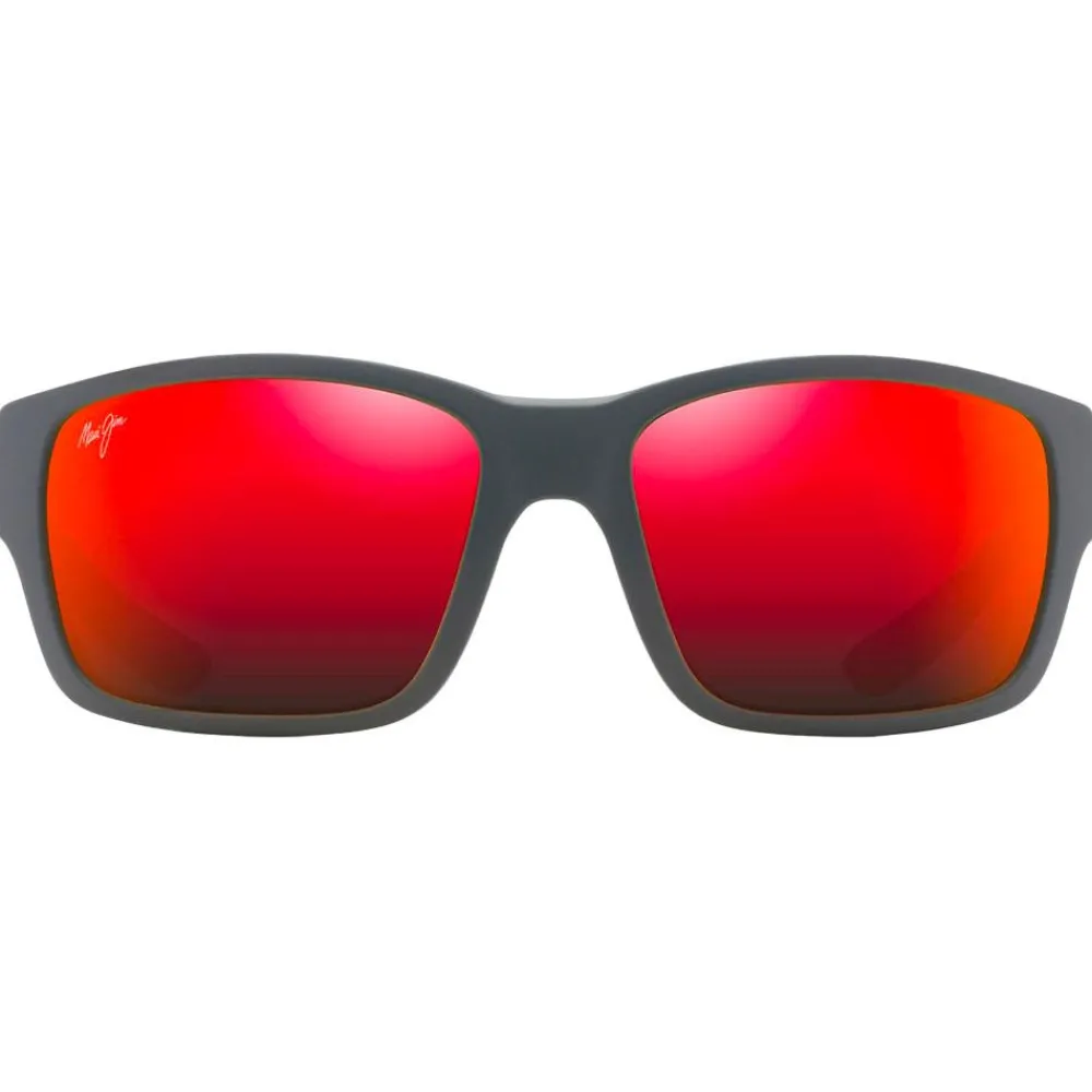 Lunettes Femme|Lunettes Polarisées<Maui Jim Lunettes de soleil Mangroves Noir Mat Hawaii Lava Mineral Superthin