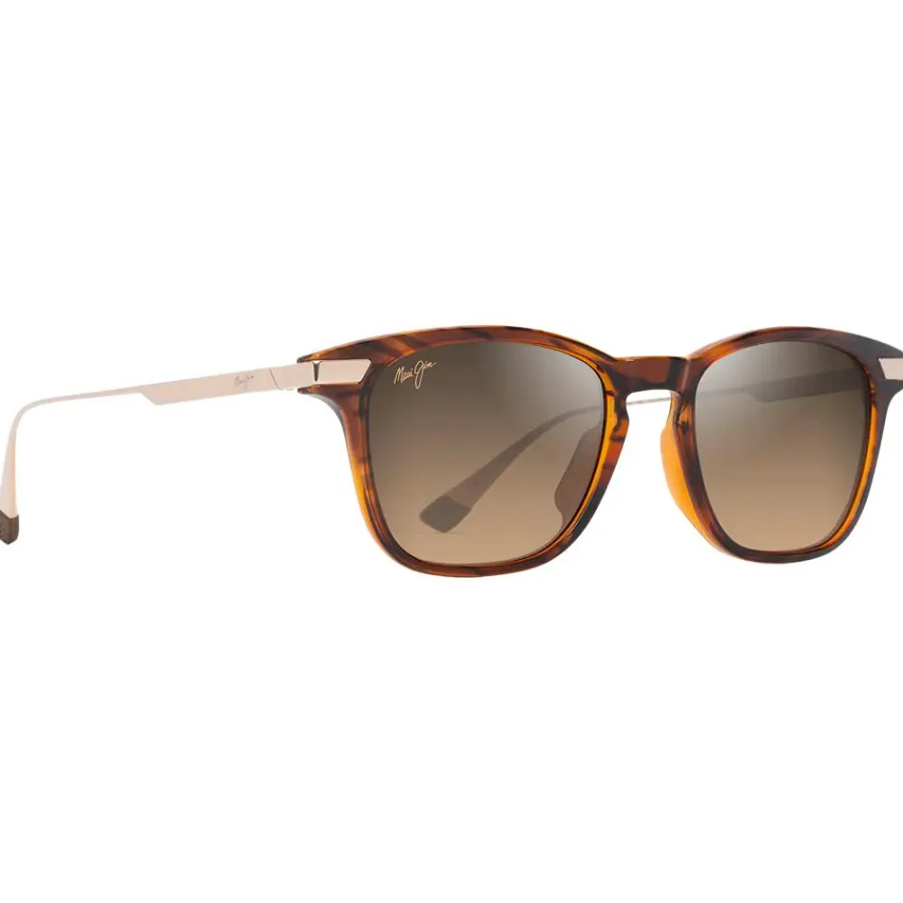 Lunettes Femme|Lunettes Polarisées<Maui Jim Lunettes de soleil Mana'olana Havane Foncé Brillant Doré Bronze Hcl MauiBrilliant