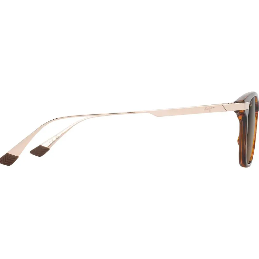 Lunettes Femme|Lunettes Polarisées<Maui Jim Lunettes de soleil Mana'olana Havane Foncé Brillant Doré Bronze Hcl MauiBrilliant