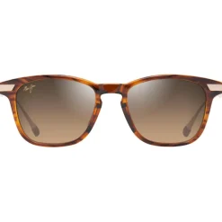 Lunettes Femme|Lunettes Polarisées<Maui Jim Lunettes de soleil Mana'olana Havane Foncé Brillant Doré Bronze Hcl MauiBrilliant