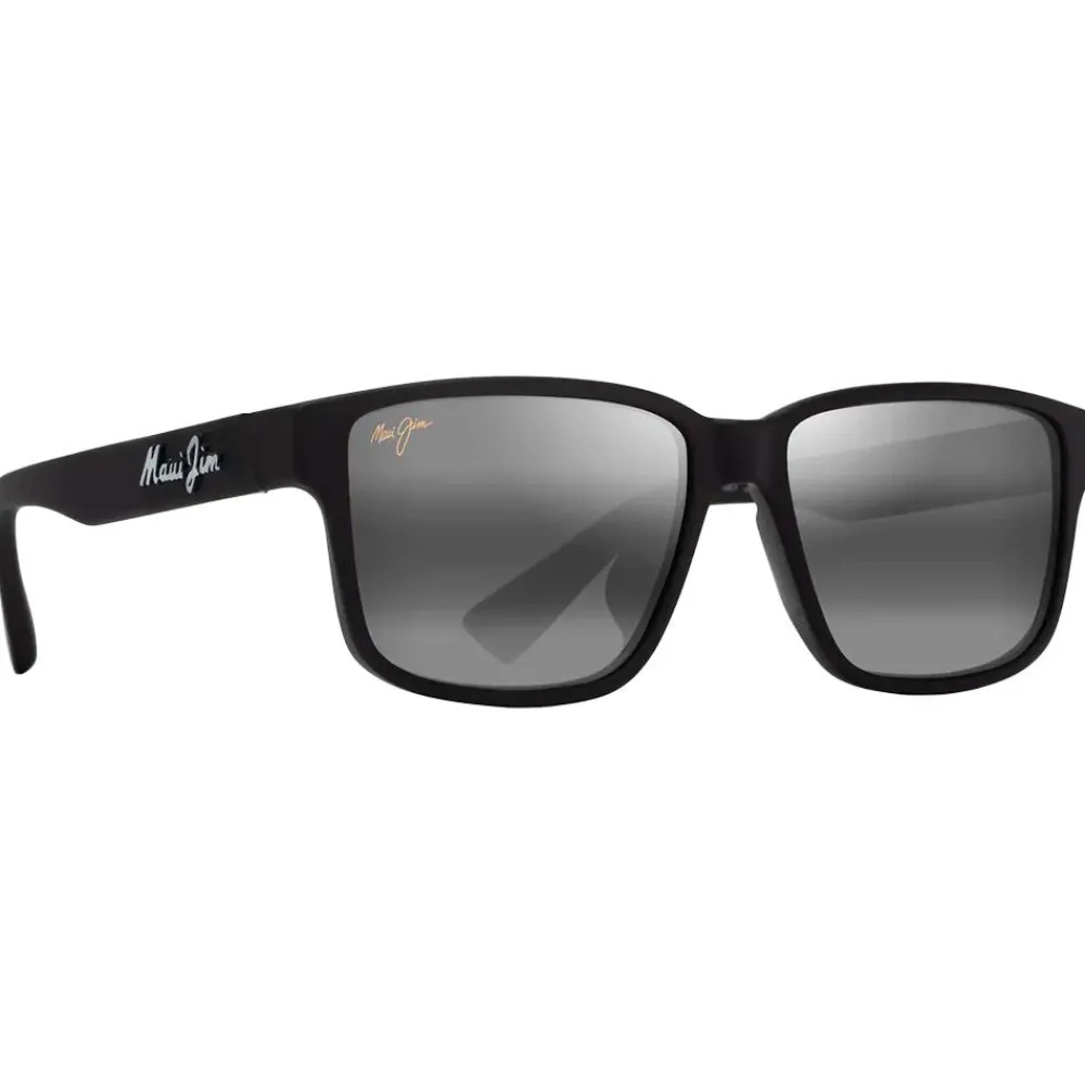 Lunettes Femme|Lunettes Homme<Maui Jim Lunettes de soleil Kuniahi Asian Fit Matte Black Neutral Grey MauiPure