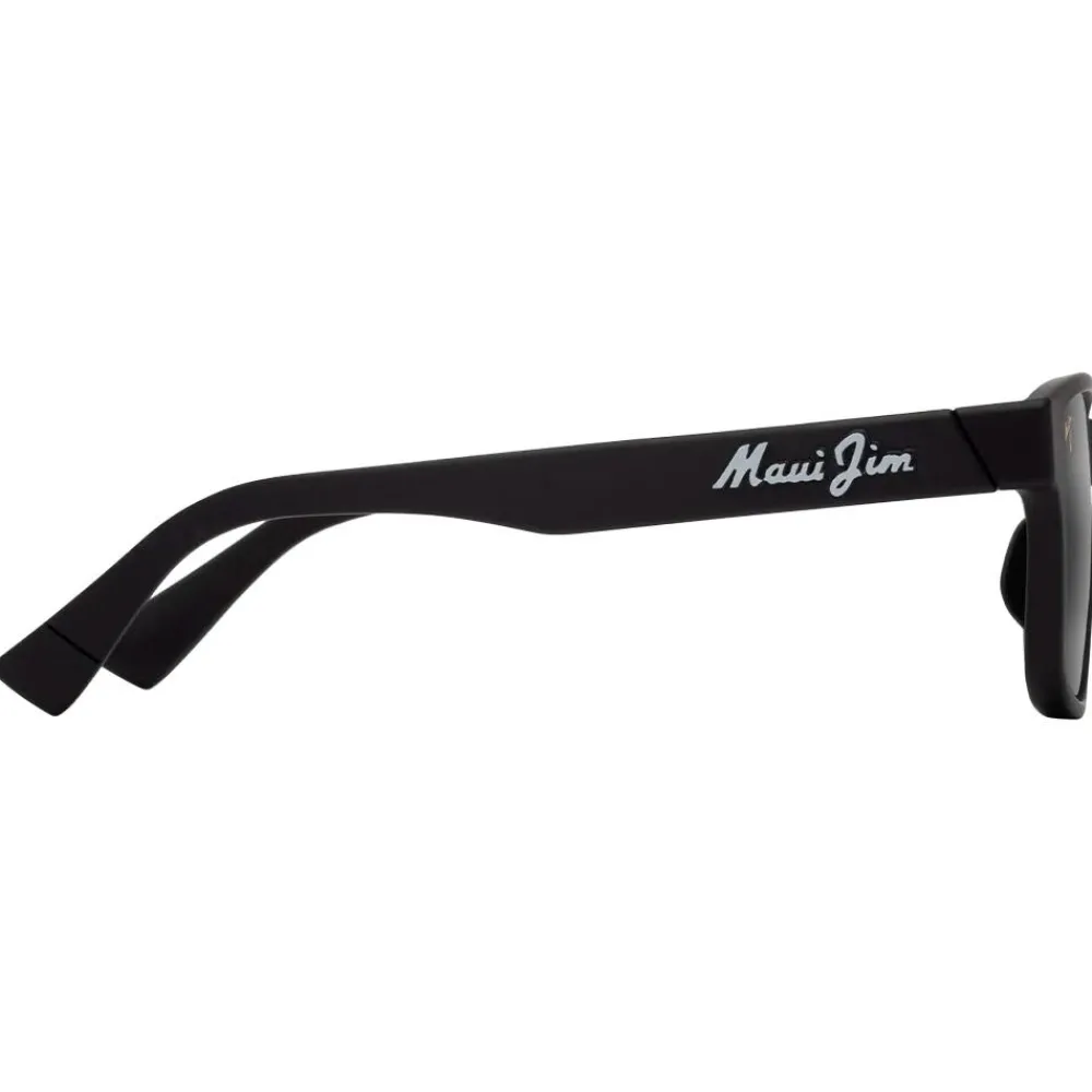 Lunettes Femme|Lunettes Homme<Maui Jim Lunettes de soleil Kuniahi Asian Fit Matte Black Neutral Grey MauiPure