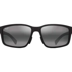 Lunettes Femme|Lunettes Polarisées<Maui Jim Lunettes de soleil Walewaha Asian Fit Matte Black Neutral Grey Mineral Superthin