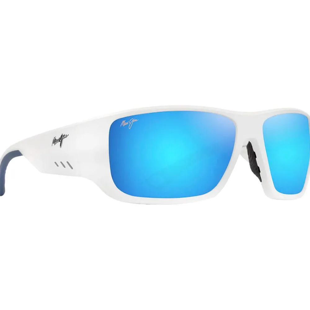 Lunettes Femme|Lunettes Polarisées<Maui Jim Lunettes de soleil Keha Blanc Mat Bleu Hawaï Minéral SuperThin