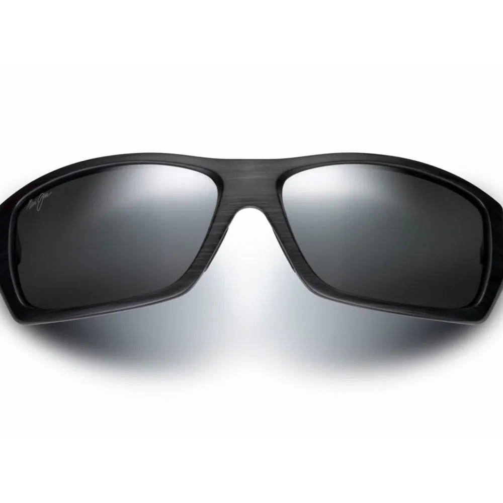 Lunettes Femme|Lunettes Polarisées<Maui Jim Lunettes de soleil Wassup Gris Mat Grain De Bois Noir Gris Neutre