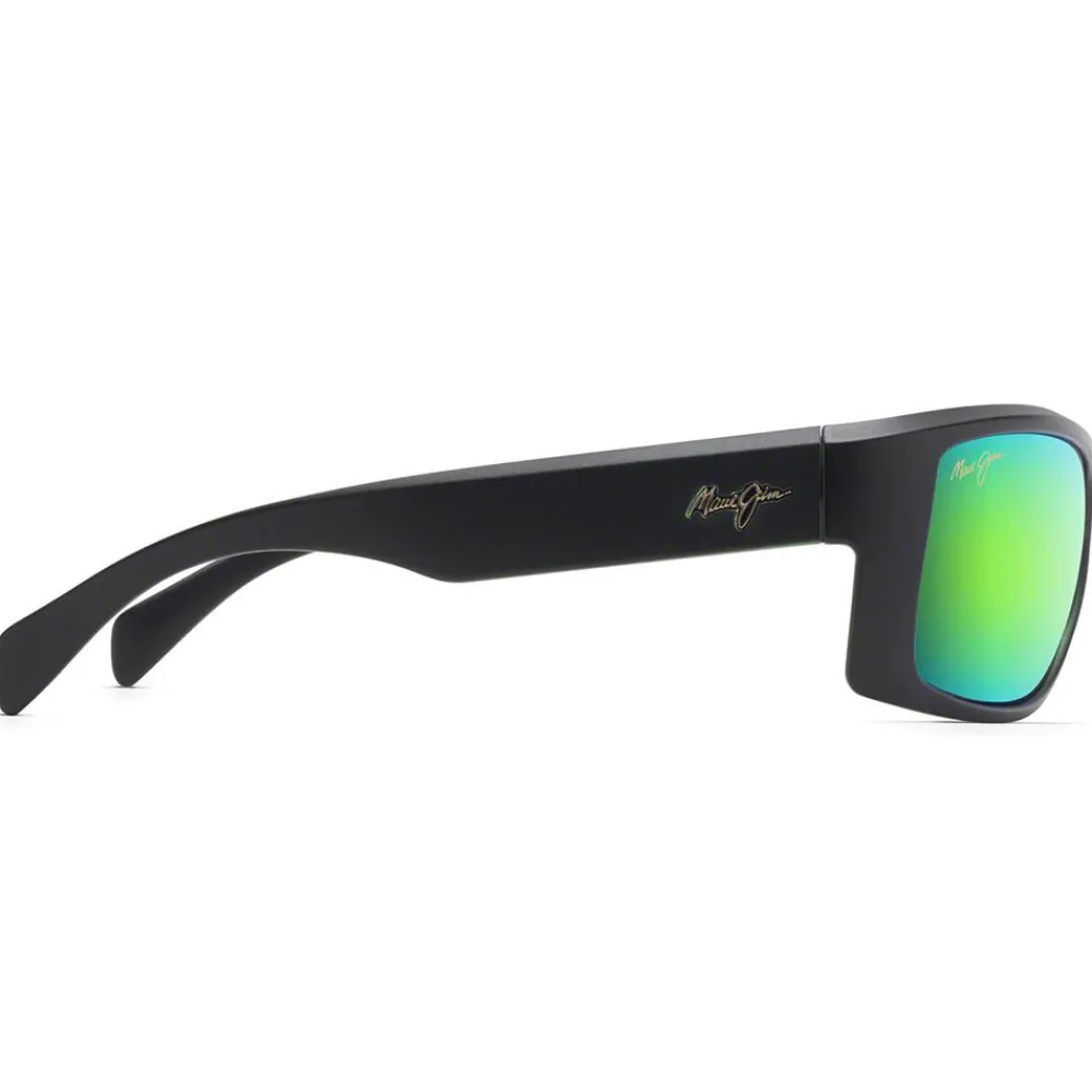 Lunettes Polarisées<Maui Jim Lunettes de soleil Equator Noir Mat Olive MauiGreen Mineral SuperThin