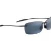Lunettes Polarisées|Lunettes Femme<Maui Jim Lunettes de soleil Lighthouse Gris Neutre Noir Brillant