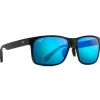 Best Lunettes de soleil Red Sands Noir Mat Bleu Hawaï MauiPure Femme Lunettes Polarisées|Lunettes Femme