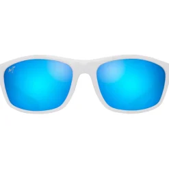 Lunettes Polarisées|Lunettes Femme<Maui Jim Lunettes de soleil Nuu Landing Blanc Blue Hawaii Mineral Superthin
