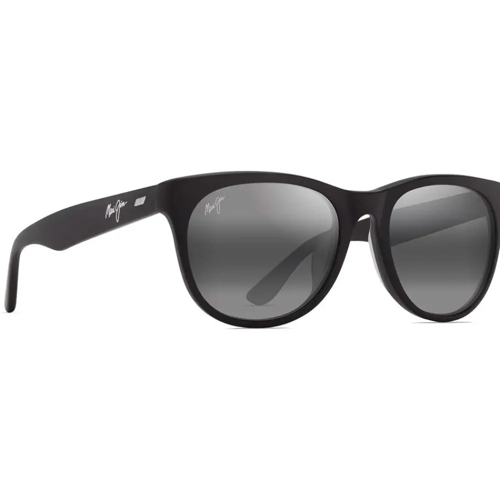 Lunettes Femme|Lunettes Polarisées<Maui Jim Lunettes de soleil Koaniani Asian Fit Matte Black Neutral Grey Mineral Superthin