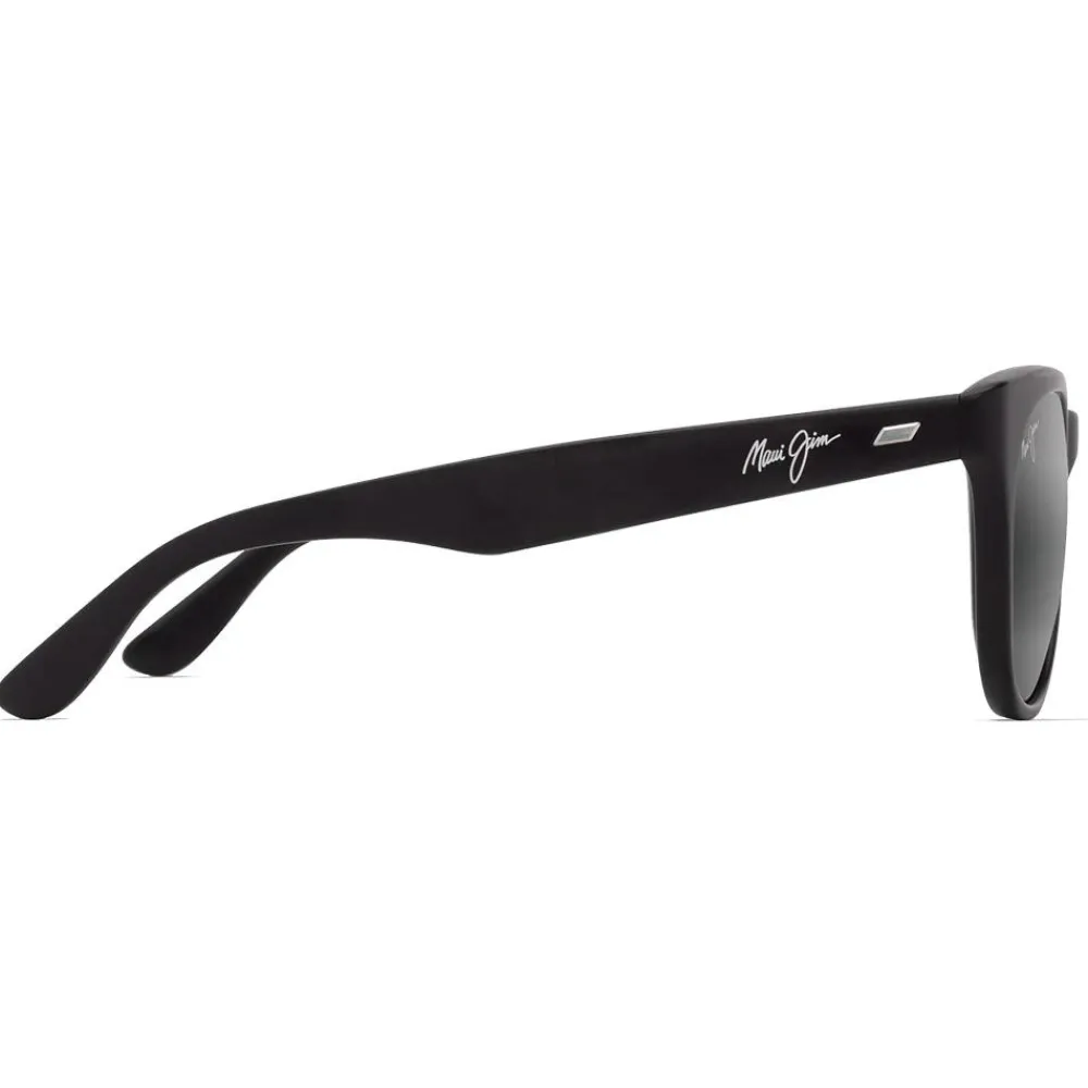 Lunettes Femme|Lunettes Polarisées<Maui Jim Lunettes de soleil Koaniani Asian Fit Matte Black Neutral Grey Mineral Superthin