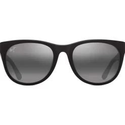 Lunettes Femme|Lunettes Polarisées<Maui Jim Lunettes de soleil Koaniani Asian Fit Matte Black Neutral Grey Mineral Superthin