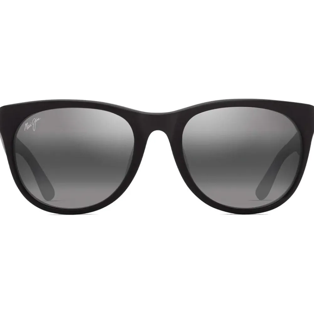 Lunettes Femme|Lunettes Polarisées<Maui Jim Lunettes de soleil Koaniani Asian Fit Matte Black Neutral Grey Mineral Superthin