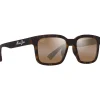 Lunettes Polarisées|Lunettes Femme<Maui Jim Lunettes de soleil Opiopio Asian Fit Havane Foncé Mat Bronze HCL MauiPure