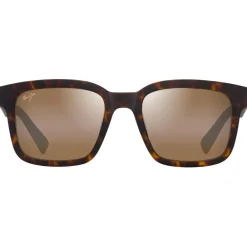 Lunettes Polarisées|Lunettes Femme<Maui Jim Lunettes de soleil Opiopio Asian Fit Havane Foncé Mat Bronze HCL MauiPure