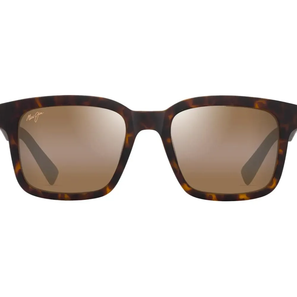 Lunettes Polarisées|Lunettes Femme<Maui Jim Lunettes de soleil Opiopio Asian Fit Havane Foncé Mat Bronze HCL MauiPure