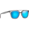 Sale Lunettes de soleil Relaxation Mode Translucent Dove Grey Bleu Hawaï Mineral Superthin Femme Lunettes Femme|Lunettes Polarisées