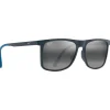 Lunettes Polarisées<Maui Jim Lunettes de soleil Makamae Bleu Mat Neutral Grey Minéral Superthin